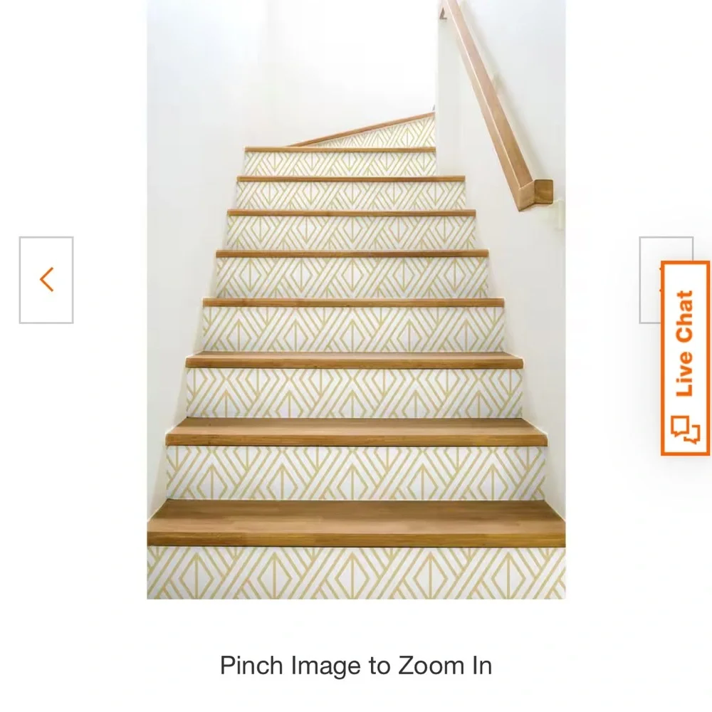 New rolls wallpaper Peel and stick metallic gold and and white geometric vinyl…